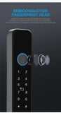 TTLock APP Waterproof Fingerprint Password Smart Lock For Outdoor Pull Push Sliding Aluminum Door 2885/ 3585/ 4585 /6085 Mortise