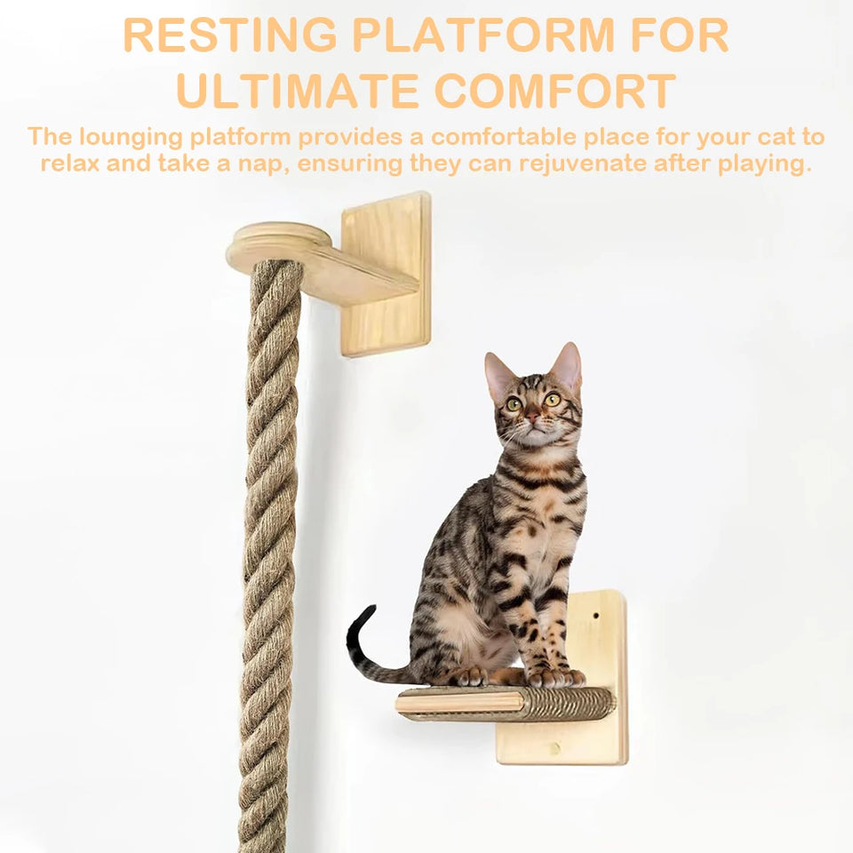 Cat Climbing Rope Wear Resist Climbing Training Rope Reusable Claw Grinding Tool for Cat Furniture Scratcher Play Equipment