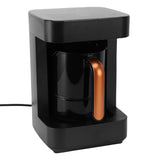 Hot Beverage Coffee Maker Portable 7 Cups Turkish Coffee Machine LCD Touchscreen 11 Heating Modes Milk Frother for Office