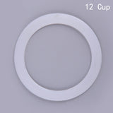 2pcs Silicone Seal Ring Flexible Washer Gasket Ring Replacenent For Cups Moka Pot Kitchen Coffee Espresso Makers Parts