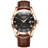LIGE New Luxury Watch for Men Military Leather Man Wristwatch Quartz Clock Waterproof Luminous Date Week Men's Watches Reloj+box