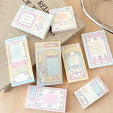 100 Sheets Cute Memo Book Non Sticky, Tearable Leave a Message Notebook Handheld Notes