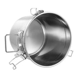 12L Stainless Steel Cereal Container Metal Kitchen Rice Oil Storage Bucket Airtight Durable Corrosion Resistant for Flour Cereal