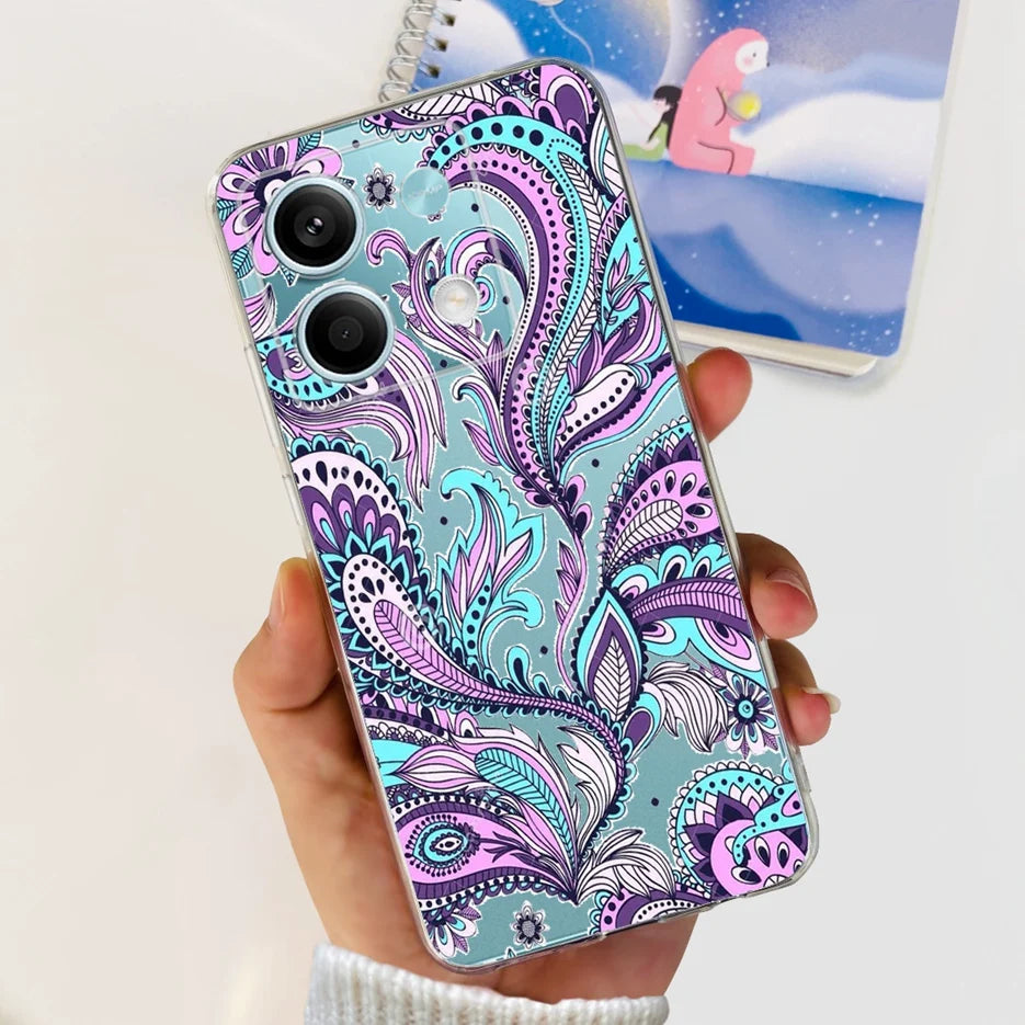 For Xiaomi Redmi Note 13 4G Case Cute Cat Butterfly Cover Soft Silicone Phone Case For Redmi Note 13 Pro Plus Note13 Full Bumper