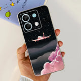 For Xiaomi Redmi Note 13 4G Case Cute Cat Butterfly Cover Soft Silicone Phone Case For Redmi Note 13 Pro Plus Note13 Full Bumper