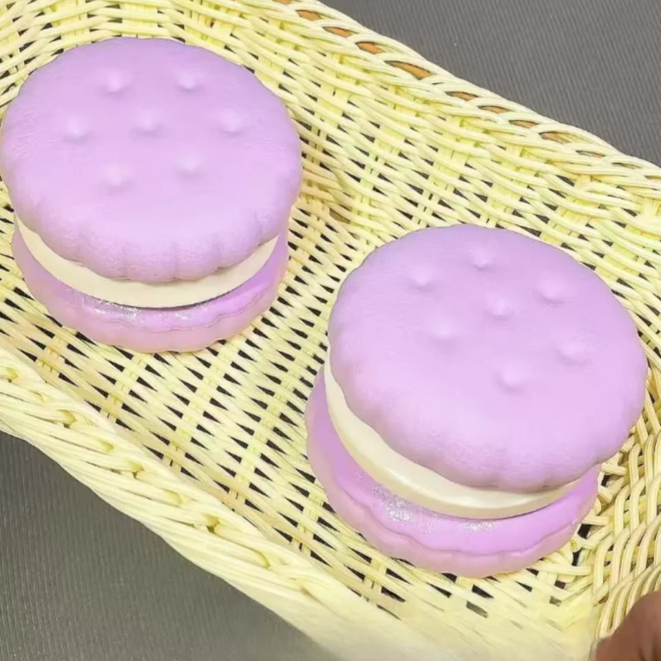 Squishy Simulated Cake Squeeze Toy Stress Relief Slow Rising Sensory Fidget Toys for Anxiety ADHD Autism Kids Adults ASMR Fun