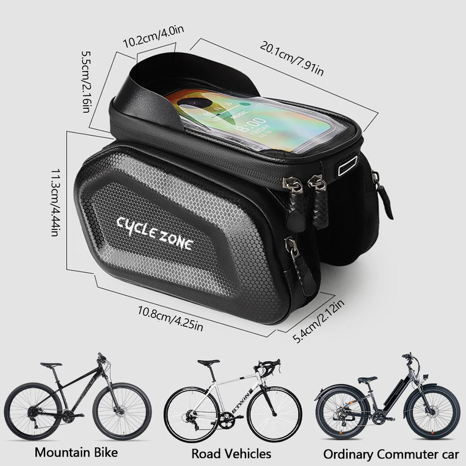 Bicycle Bag Touch Screen Phone Case Holder Large Capacity Top Frame Tube Bag MTB Road Bike Bag Phone Case Cycling Accessories