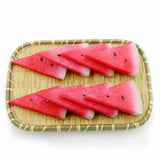 Simulated watermelon skin, fake watermelon slices, fake fruit slices, food, food model, restaurant, restaurant decoration, shoot