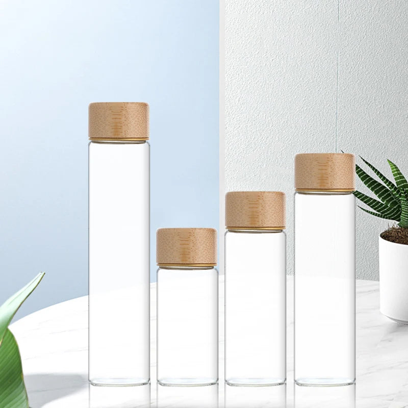 Coffeware Coffee Beans Storage Container Display Rack Tea Tube Bottle Glass With Breathable Lid Espresso Accessory Tool Barista