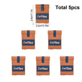 LOFCA 5pcs 3D Coffee Set Silicone Focal Beads For DIY Keychains Phone Charms Jewelry Crafting Jewelry accessories