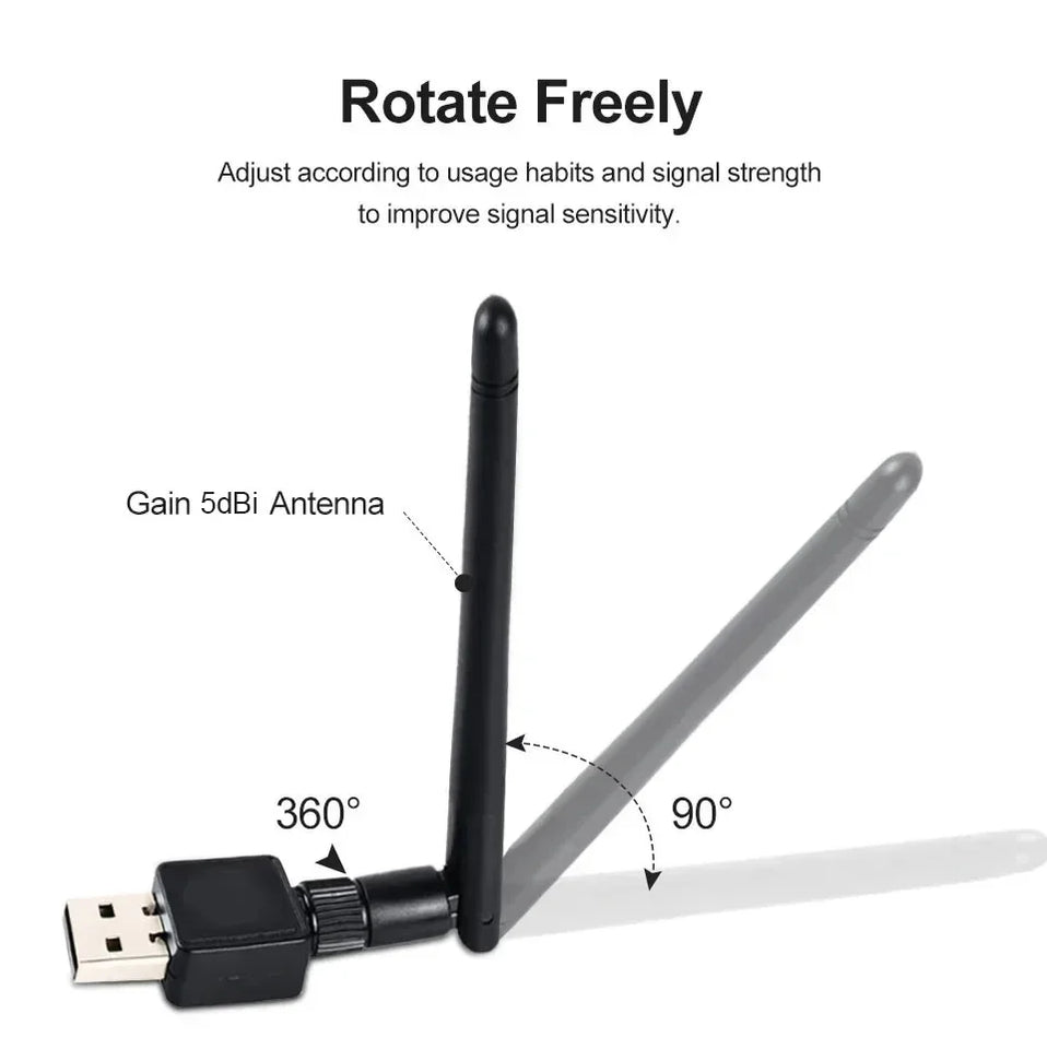 USB WiFi 150Mbps Adapter Mini 2.4G Wireless Network Card 802.11b/n/g/ac Network LAN Card Wifi Antenna Signal Receiver for PC