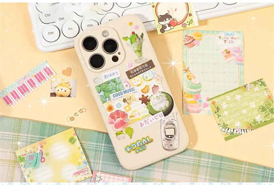 New 1Style 72Pcs/bag Good Mood Maker Cut Film Sticker Book Handbook Scrapbook Phone Case Photo Frame Calendar DIY