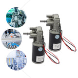 Bymaocar Dc Motor, 60w 220rpm Dc Gear Motor, Electric Gear Motor  60w-24v/12v Used in Packaging, Printing, Textile,
