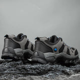 Spring Casual Shoes Men Breathable Comfortable Lace Up Walking Shoes Autumn Classic Outdoor Sneakers Thick-Soled Hiking Shoes