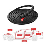 3-Layer Seal Strip Car Door Seal Strips Sound Insulation Weatherstrip Accessories Auto 2M Rubber Strips