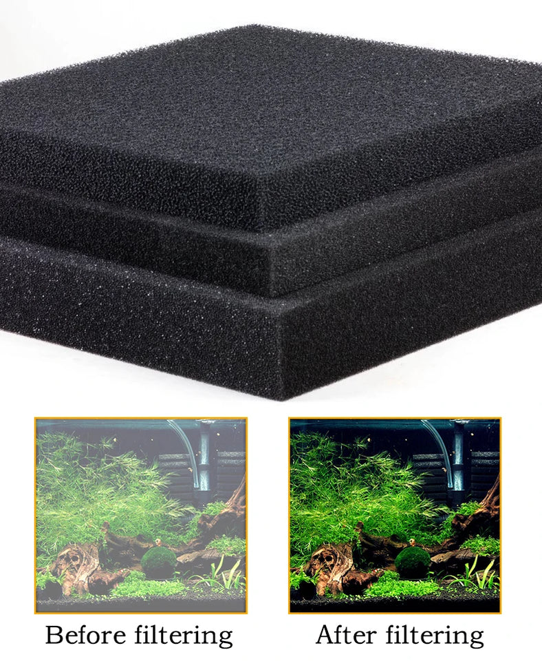 15/25/35/50PPI Bio Sponge Filter Media Pads Cut-to-fit Foam for Aquarium Fish Tanks Koi Ponds Filter Foam Sponges 2030