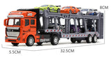 1: 48 alloy double-layer transport vehicle model,simulation sports car off-road vehicle toy,engineering transport vehicle toy