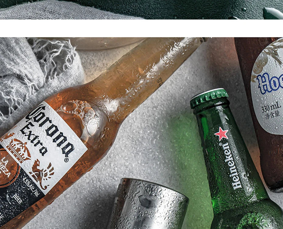 Automatic Beer Bottle Opener Stainless Steel Beer Opener Portable Push Down Wine Beer Cap Opener Kitchen Gadgets Party Gift