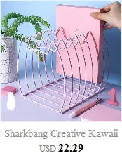 Sharkbang 2pcs/Pair Walnut Solid Wood Book Holder Shelf Desk Books Storage Organizer Bookends School Stationery Supplies