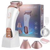 Keda Women's Electric Hair Remover Roller Washable Home Use Hair Removal Device with Private Clip And Light