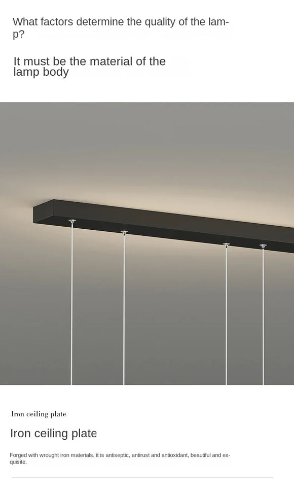 Restaurant Pendant Lights, Modern and Minimalist Bar Lighting Fixtures Long Table Lights Creative Restaurant