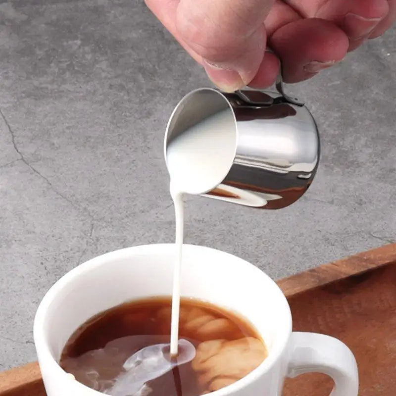 12.5/30ml Mini Coffee Milk Frothing Jug Latte Art Milk Frother Pitcher Stainless Steel Measurement Jug Pot Coffee Accessorie