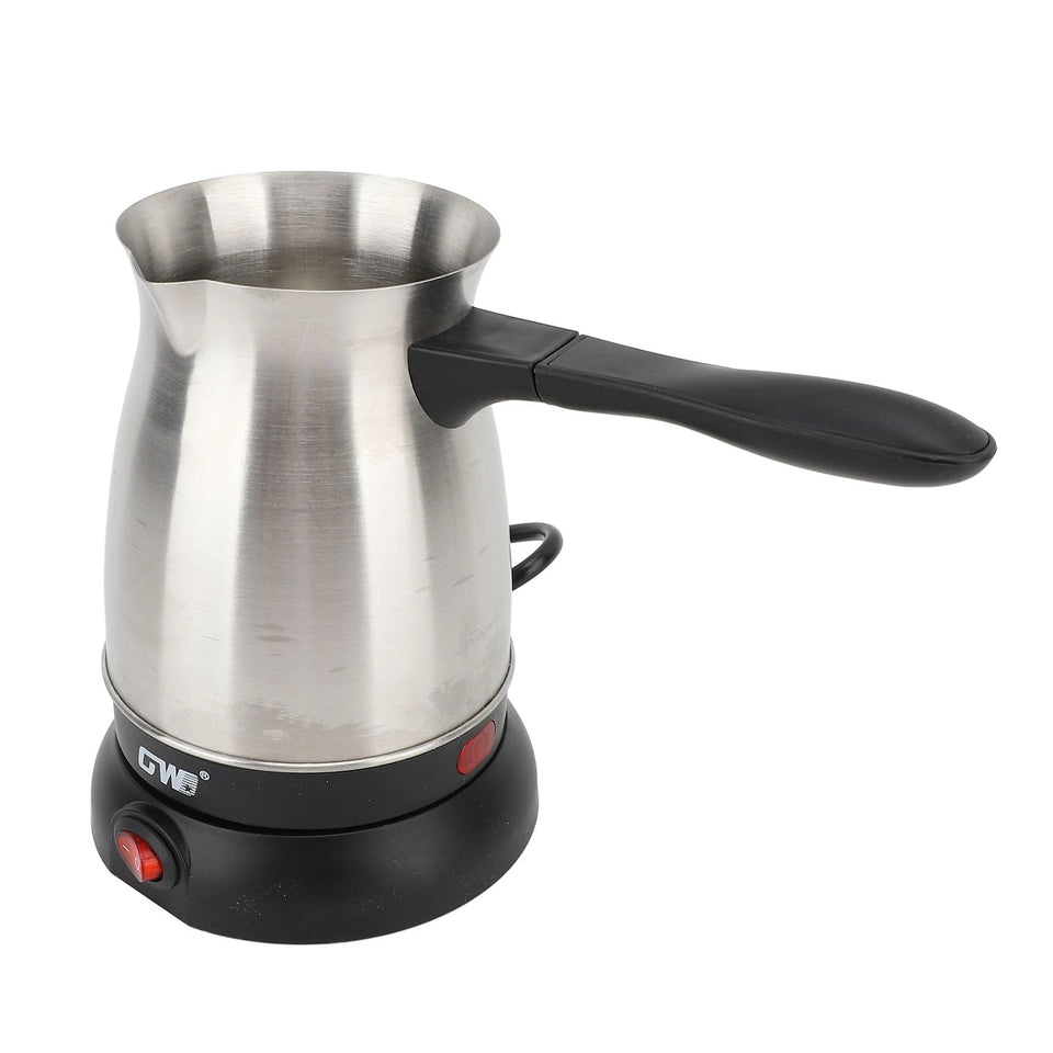 Electric Coffee Maker Electric Coffee Pot Ergonomic Handle 600ML Stainless Steel Turkish Coffee Maker Kettle for Home