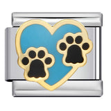 New Arrivals Blue Cute Small Animals Fit Women Men Stainless Steel Bracelet Italian Link 9mm Charm Jewelry DIY Making For Gifts