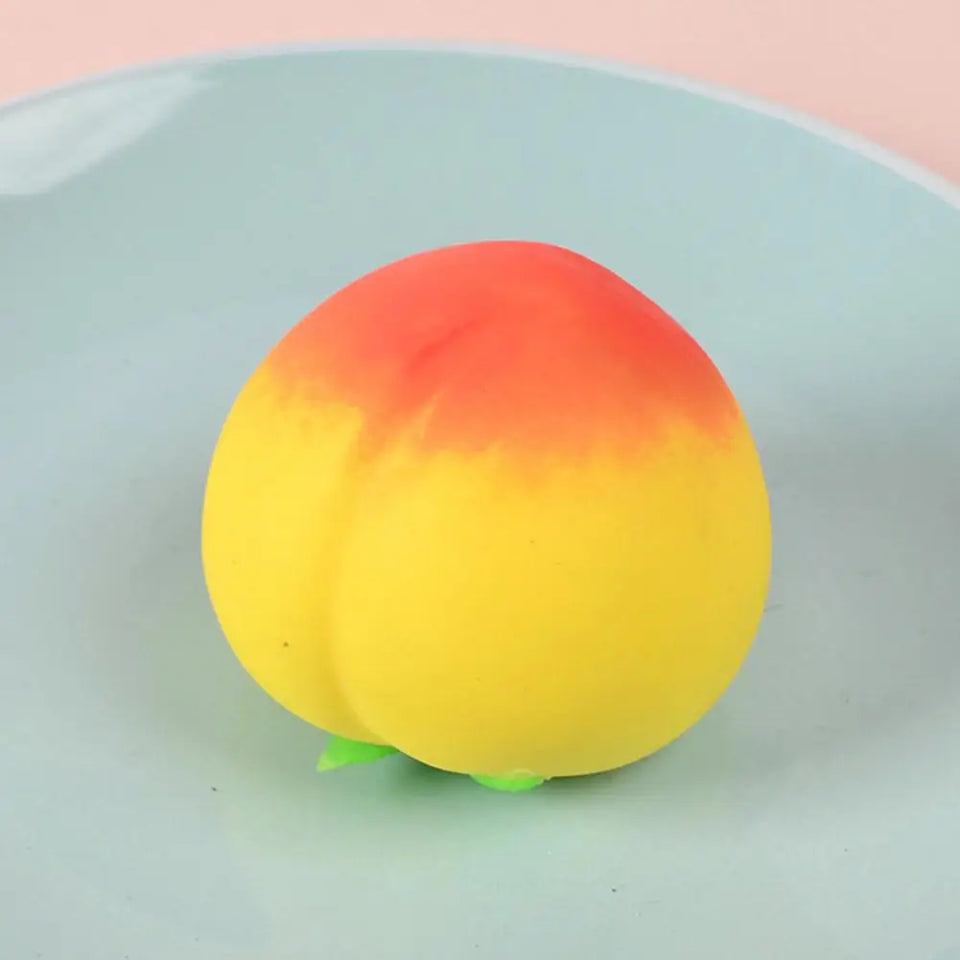 Peach stress-relieving toys – Slow Rising Stress Relief for Kids & Adults, Squeeze Anti-Anxiety Sensory Fidget Toy