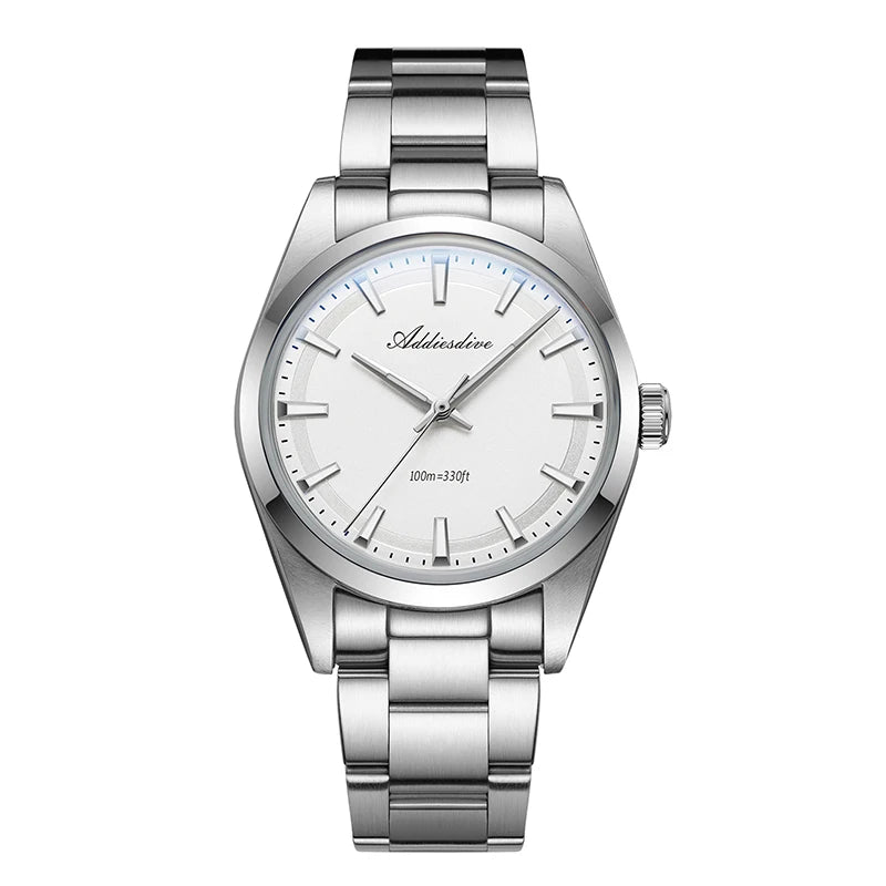 ADDIESDIVE AD2066 Men's Luxury Watch 10Bar Waterproof BGW9 Super Luminous 316L Stainless Steel reloj hombre VH31 Quartz Watches