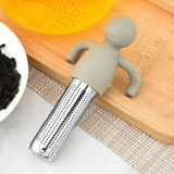 1PC Reusable tea maker Stainless steel tea filter Kitchen Restaurant Garden Accessories Creative humanoid tea filter