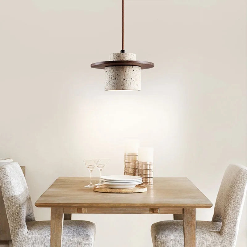 Wabi-sabi wind yellow cave stone chandelier vintage homestay bedroom bedside lamp bar restaurant restaurant cafe lamp