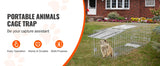 SucceBuy Live Animal Cage Trap Humane Cat Rodent Control Folding with Handle for Rabbits Stray Cats Squirrels Raccoons Groundhog
