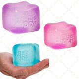 Nice Cube Squishy Toy Sensory Stress Reliever Soild Birthday Gift Party Favors for Anxiety Decompressed Adults Kids Party Decor