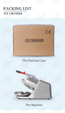ITOP Ice Crusher Small Commercial Ice Shaver Stainless Steel Shaved Ice Machine Snow Cone Maker