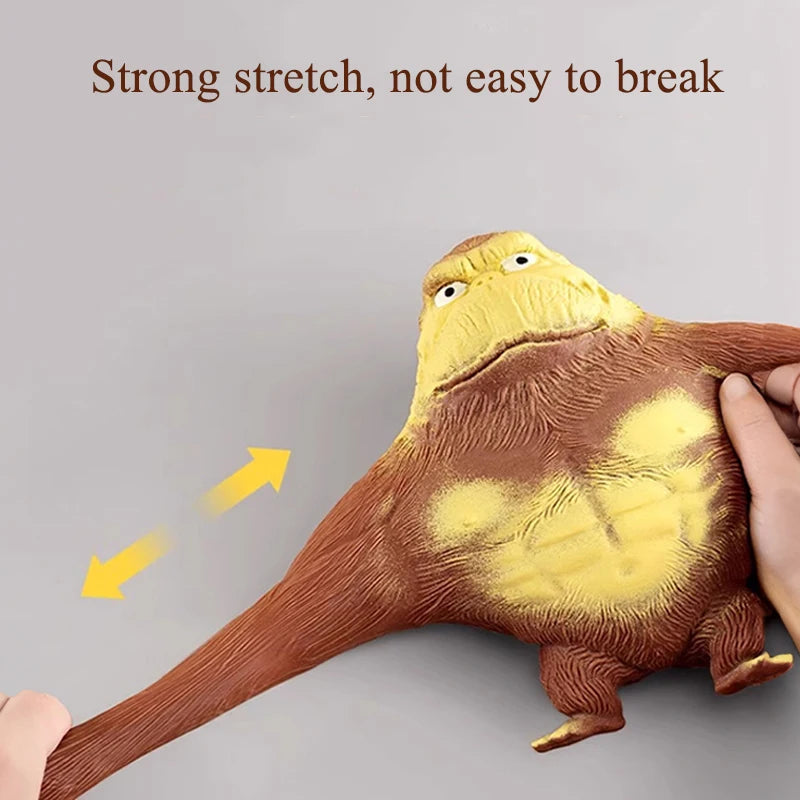 Squeeze Gorilla Toy Funny Stress Relief Toys Adults Sensory Stress Toys Rubber Stretch And Squeeze Gorilla Kids Christmas Gift