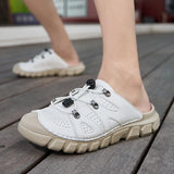Summer Men's Sandals Beach Shoes Handmade Breathable Design Sandals Casual Beach Shoes Lightweight Soft Bottom Outdoor Sandals