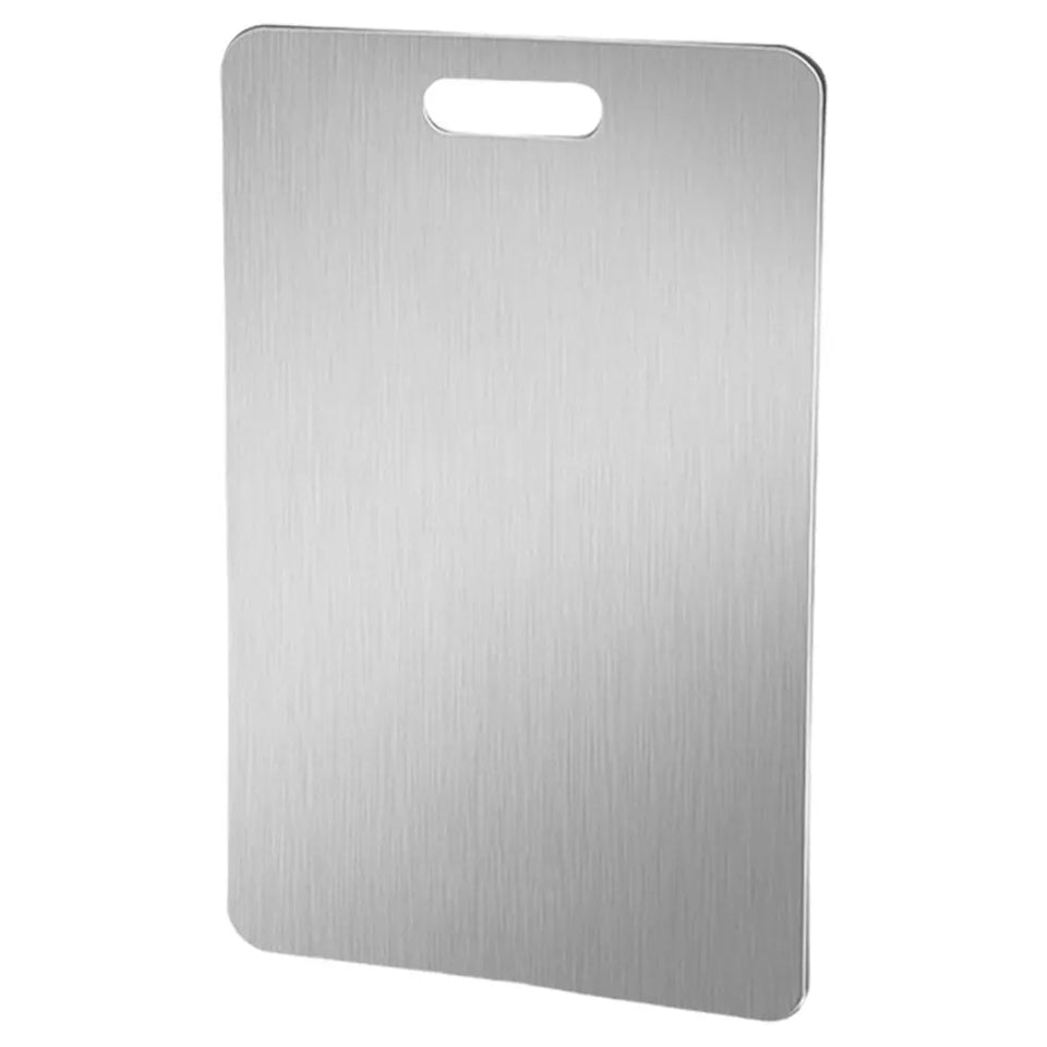 Stainless Steel Cutting Board Double Sided Chopping Board Thickened Baking Board for Kitchen for Meat Fruit Vegetables Baby Food