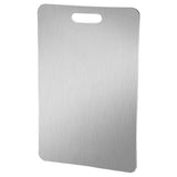 Stainless Steel Cutting Board Double Sided Chopping Board Thickened Baking Board for Kitchen for Meat Fruit Vegetables Baby Food