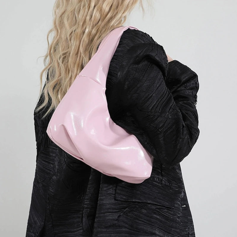 Trendy Handbag for Women with Unique Bows and Rivet Embellishments Stylish PU Leather Women's Shoulder Bag