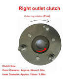 EBike Motor Gear Clutch Kit 36T Nylon Gear With Bearing 88mm Clutch For Bafang 500W Motor Bicycle Modification Accessories