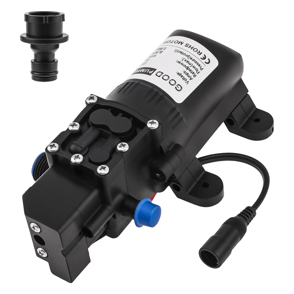 Electric Pressure Washer Pump 100W 160PSI 12V DC Water Transfer Pump Diaphragm Self Priming Sprayer Water Pump for Home / Garden