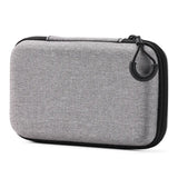 Mini Grey Digital Storage Bag Hard EVA Case Portable Electronics Organizer for USB Cable Charger U Stick Travel Accessories