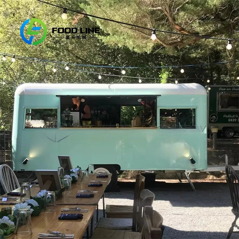All Purpose Mobile Food Trailer for Sale Flexible Movement Design for BBQ Coffee Ice Cream Vending Complete Package