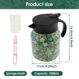 Vintage Floral Tea Thermos Stainless Steel Tea Kettle Drip-Proof Tea Pot With Tea Infuser Mini Thermo Coffee Pot Home Teaware