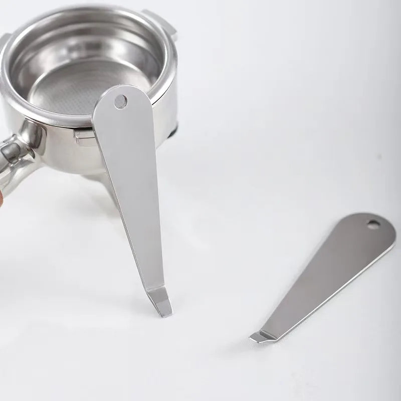 Coffee Maker Handle Filter Remover Stainless Steel Powder Bowl Disassembly Tools Espresso Portafilter Basket Separator