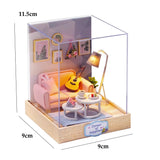 Coffee Shop Wooden Mini Doll House DIY Small House Kit Making And Assembling Room Models Toys For Kid Birthday Gifts Dollhouse