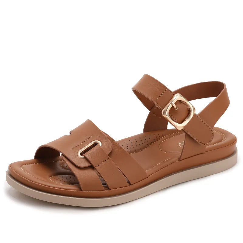 Women's summer new thick-soled sandals with a comfortable feel, non-tiring for the feet, soft-soled, fashionable, non-slip beach