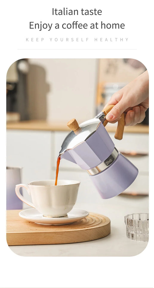 Bincoo Coffee Moka pot Classic Italian Espresso Maker Extraction Hand Brewing coffee Pot Barista Coffee Machine Coffee Utensil