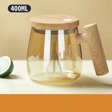 400ML Electric Blender Mixer Pot Portable Self Stirring Glass Coffee Cup Mugs Kitchen Tools for Milk Latte Coffee Drinks Mixing